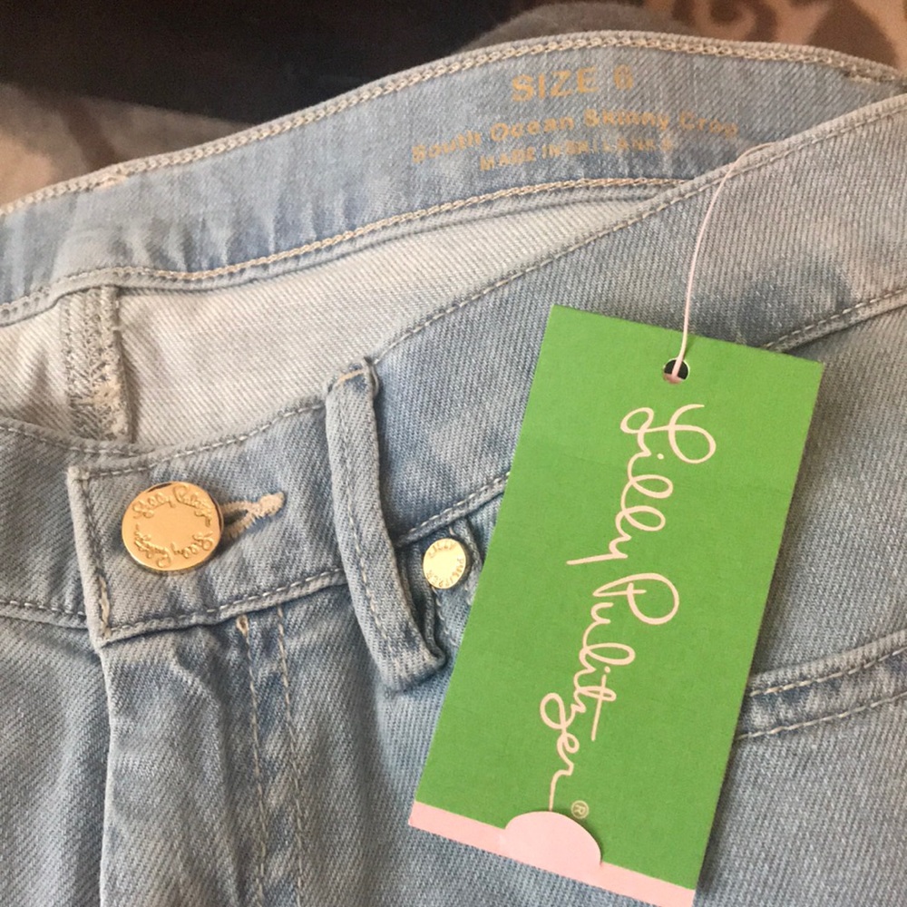 NWT Lilly Pulitzer Crop Skinny Jeans